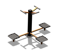 Уличный тренажер "Твистер тройной" УТ337 в Ямало-Ненецком АО