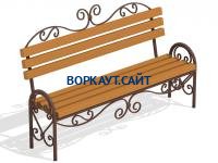 Лавочка кованная МАФ 1606 в Ямало-Ненецком АО