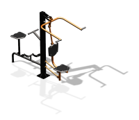 Уличный тренажер "Верхняя тяга Вело" УТ340 в Ямало-Ненецком АО