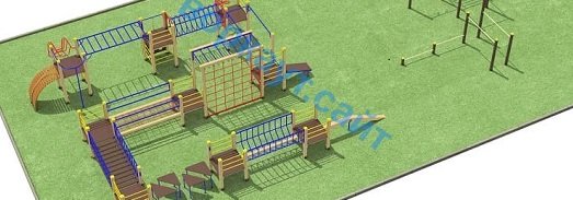 Проект спортплощадки с полосой препятствий в Ямало-Ненецком АО