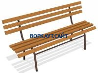 Лавочка со спинкой МАФ 1604 в Ямало-Ненецком АО