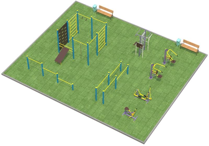 Проект спортплощадки 150 метров в Ямало-Ненецком АО в Ямало-Ненецком АО
