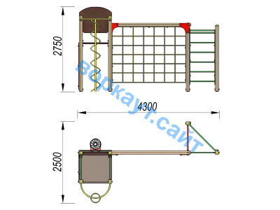 Детский спортивный комплекс Игровой ДСК 3111 в Ямало-Ненецком АО Детский спортивный комплекс Игровой ДСК 3111 в Ямало-Ненецком АО