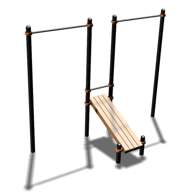 Воркаут турники со скамьей для пресса ВС-27 в Ямало-Ненецком АО