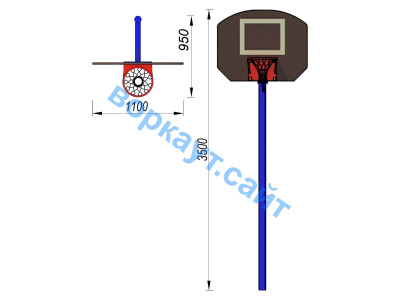 Баскетбольный щит СИО 3510 в Ямало-Ненецком АО