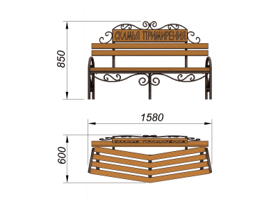 Скамья примирения МАФ 1610 в Ямало-Ненецком АО