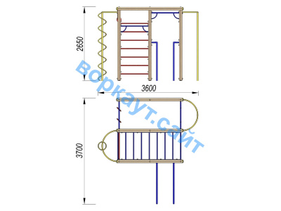 Детский спортивный комплекс Гимнастический ДСК 3107 в Ямало-Ненецком АО