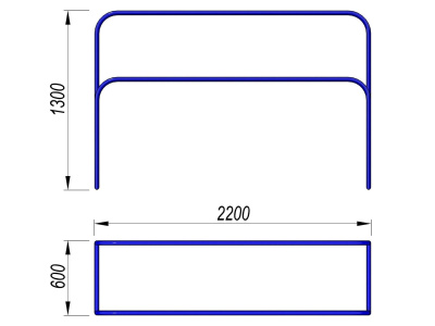 Брусья разновысокие МАФ 3531 в Ямало-Ненецком АО