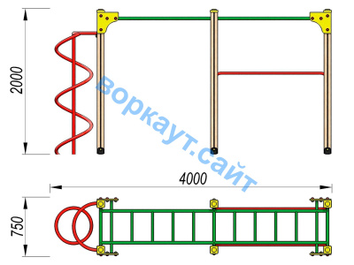 Детский спортивный комплекс ДСК 3104 в Ямало-Ненецком АО