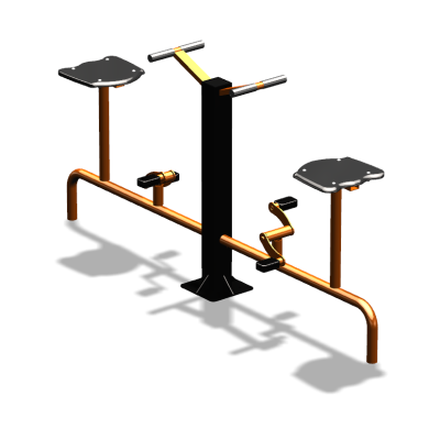 Уличный тренажер  "Вело двойной"   УТ211 в Ямало-Ненецком АО