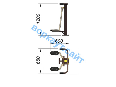 Уличный тренажер Атлетический комплекс УТ 010 в Ямало-Ненецком АО