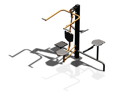 Уличный тренажер "Верхняя тяга Твистер стоя Твистер сидя" УТ336 в Ямало-Ненецком АО