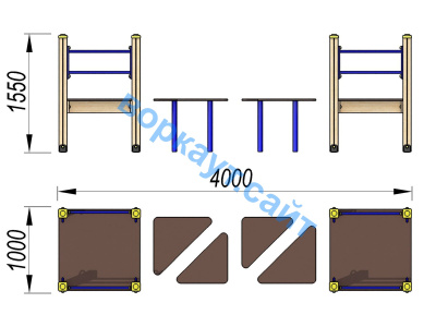 Детский спортивный комплекс Мостик ДСК 3114 в Ямало-Ненецком АО
