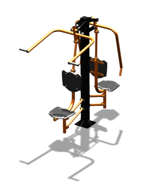 Уличный тренажер "Жим от груди Верхняя тяга" УТ314 в Ямало-Ненецком АО