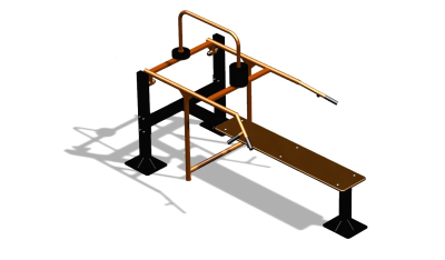 Силовой уличный тренажер  "Горизонтальный жим"  УТ402 в Ямало-Ненецком АО