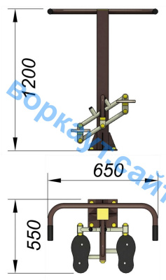 Уличный тренажер "Балансир" УТ 007 в Ямало-Ненецком АО