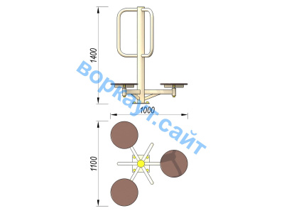 Уличный тренажер Орбита УТ 011 в Ямало-Ненецком АО