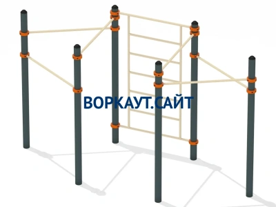 Воркаут турник разноуровневый с шведской стенкой ВС-25 в Ямало-Ненецком АО
